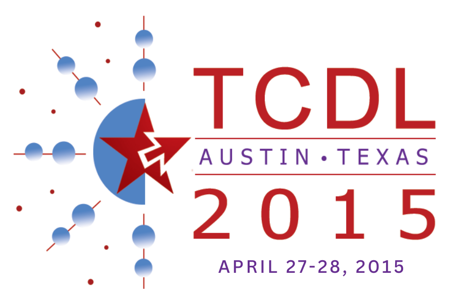 Logo for 2015 Texas Conference on Digital Libraries (TCDL).
